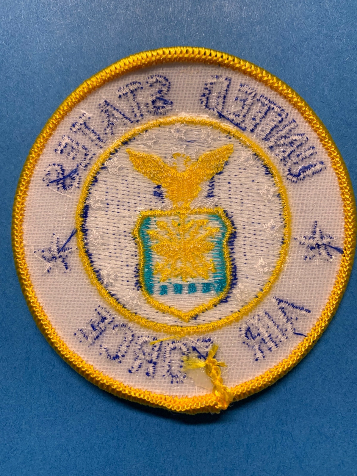 US AIR FORCE USAF EMBROIDERED PATCH IRON-ON SEW-ON 3" ROUND - HIGH QUALITY PATCH