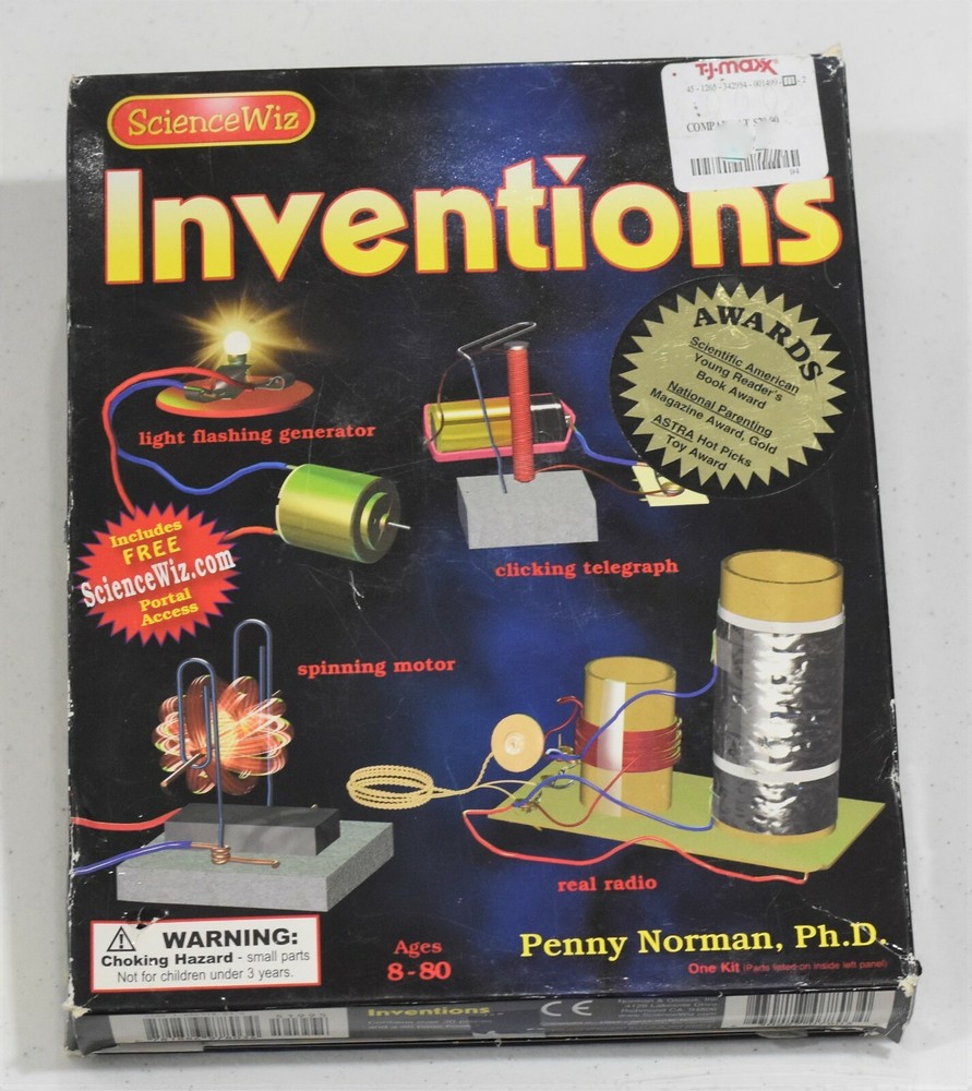ScienceWiz INVENTIONS Projects Educational Science Book Activity Kit Homeschool