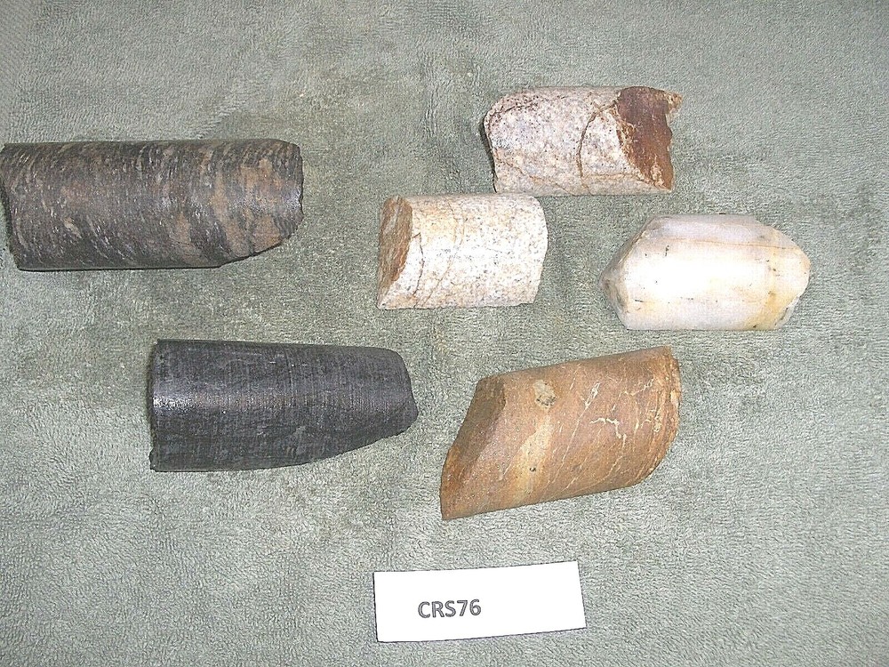Split Core Samples From Alaska Gold Mine 6 Pieces Split And Unsplit  CRS76