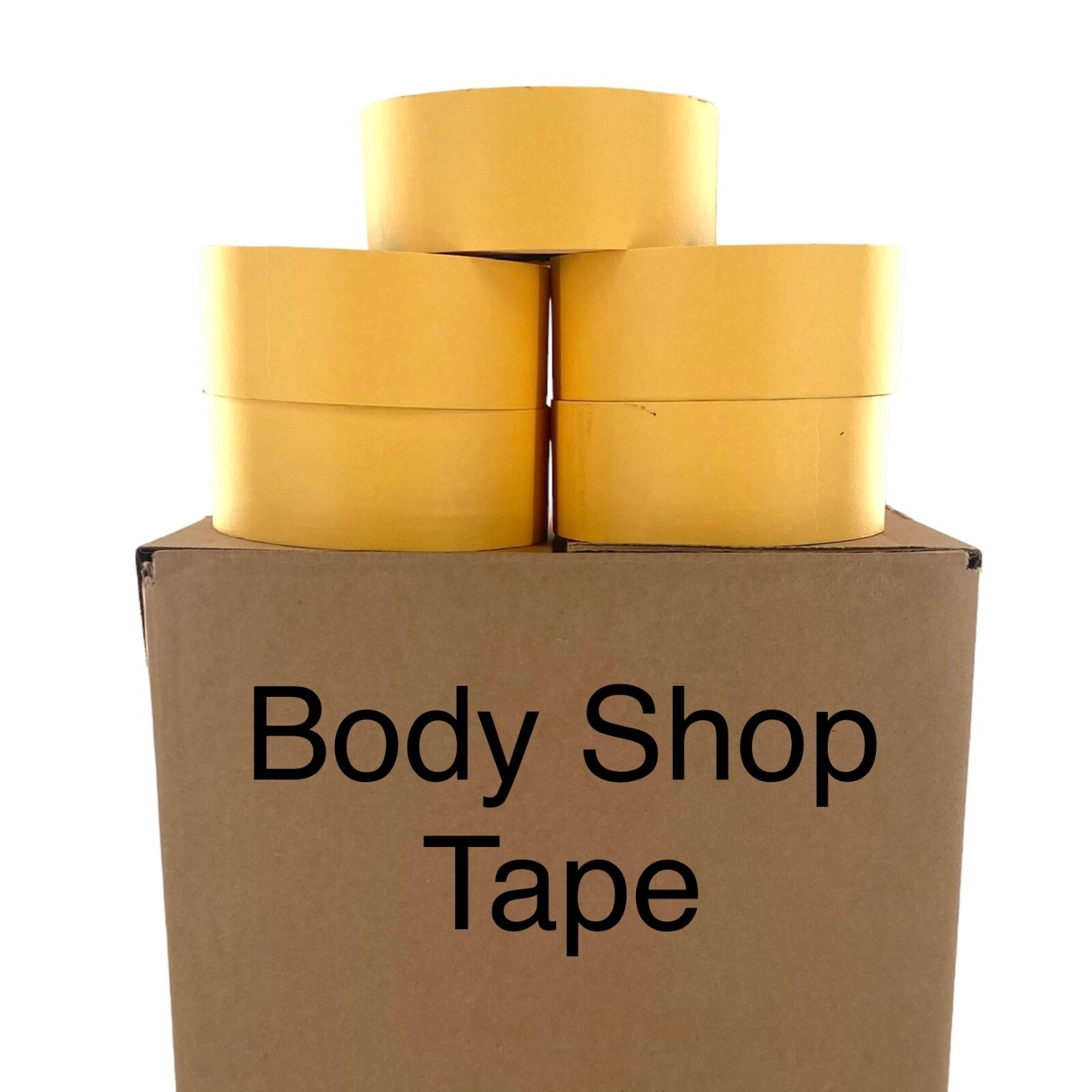 24 Rolls 2” X 60 Yards Yellow Automotive Painters Masking Tape BODYSHOP USA Made