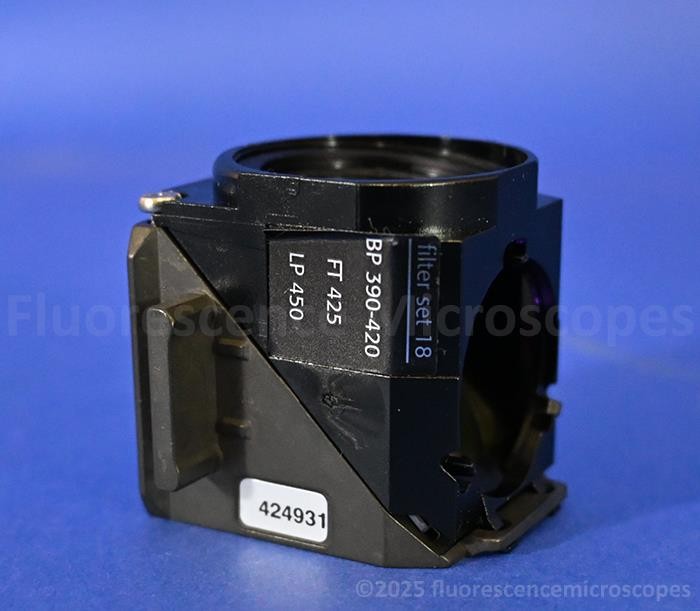 Zeiss Filter Set 18 Dichroic Filter Cube for Fluorescence Microscope BP 390-420