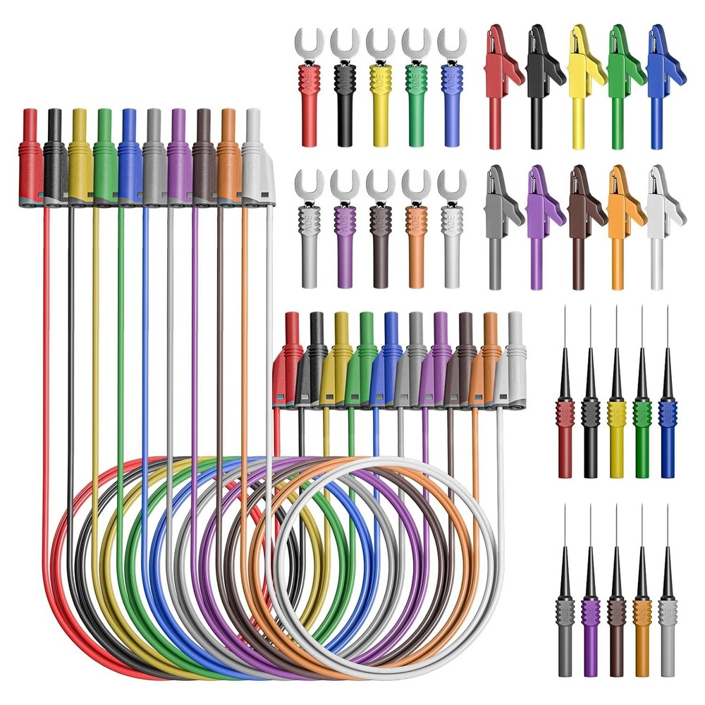 Stackable Banana Plug Alligator Clips Fork Pins - 40PCS