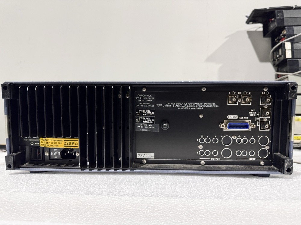 Rohde & Schwarz UPA 4 Audio Analyzer, with options