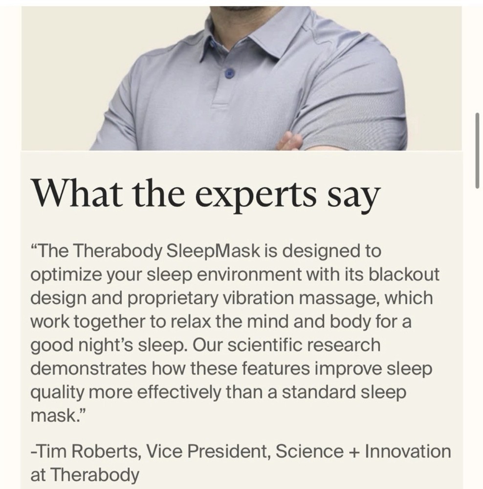 therabody sleep mask Everything Included