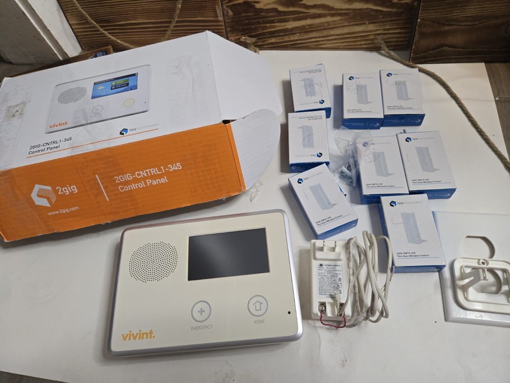 2gig Wireless Security System 2GIG-PIR1-345 Security & Control Panel Lot READ