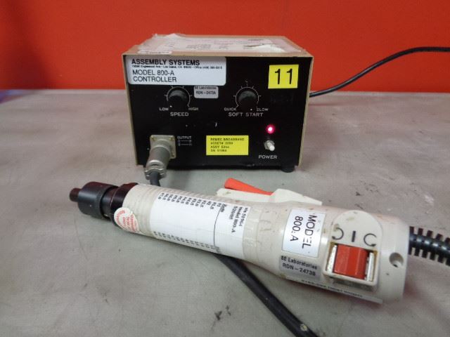 Assembly Systems 800-A Torque Driver w/ Controller, Tested/Working