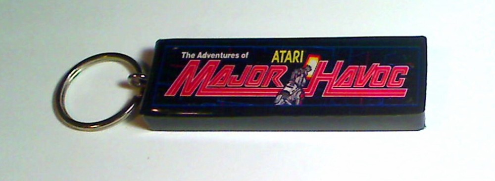Major Havoc  Arcade Marquee Coin Door accessory Keychain