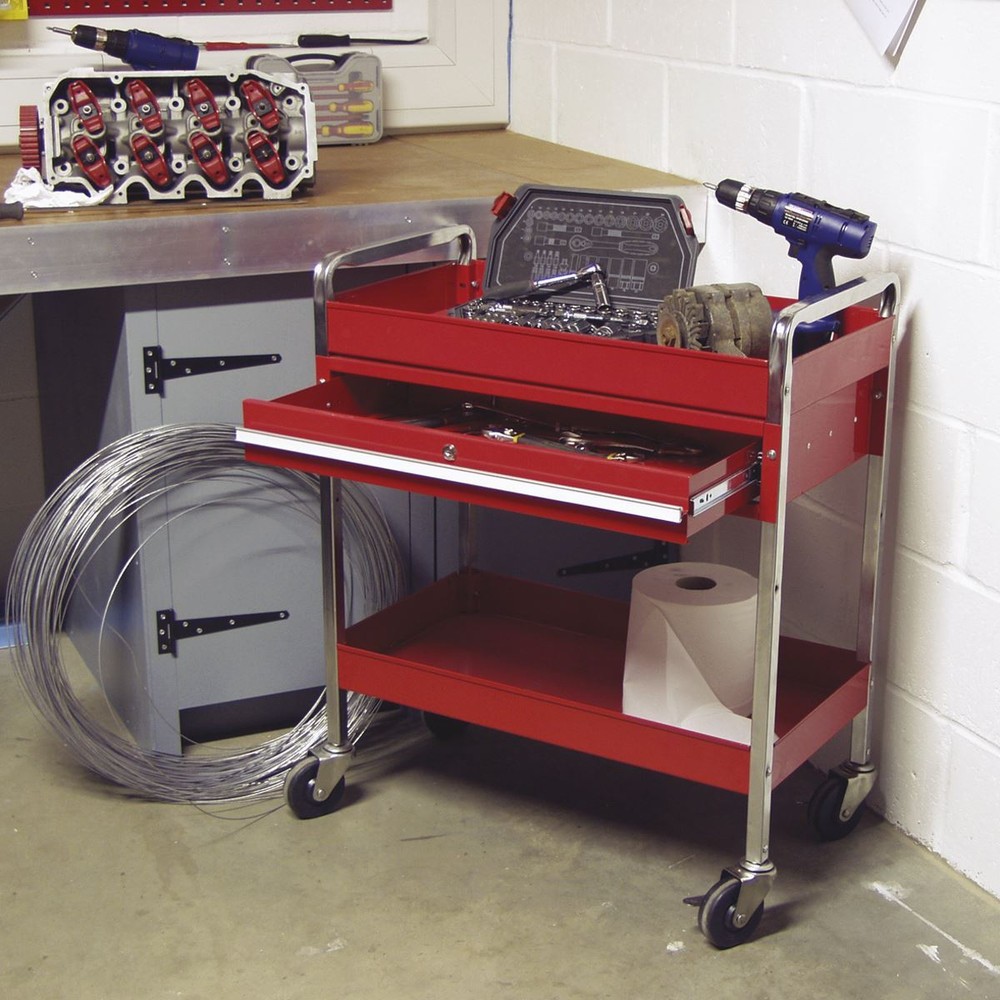 Sealey Trolley 2-Level Heavy-Duty with Lockable Drawer Superline Pro