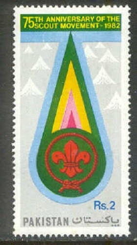 PAKISTAN 1982 75th Anniversary BOY SCOUTS Single