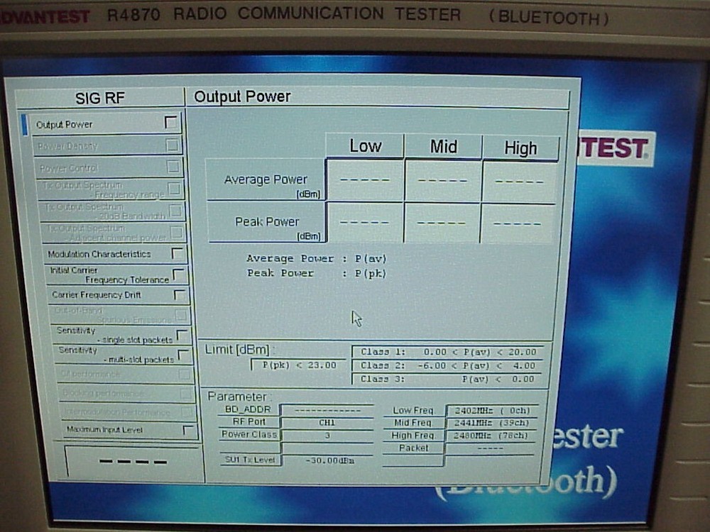 ADVANTEST R4870 BLUETOOTH TESTER -WORKING -TESTED