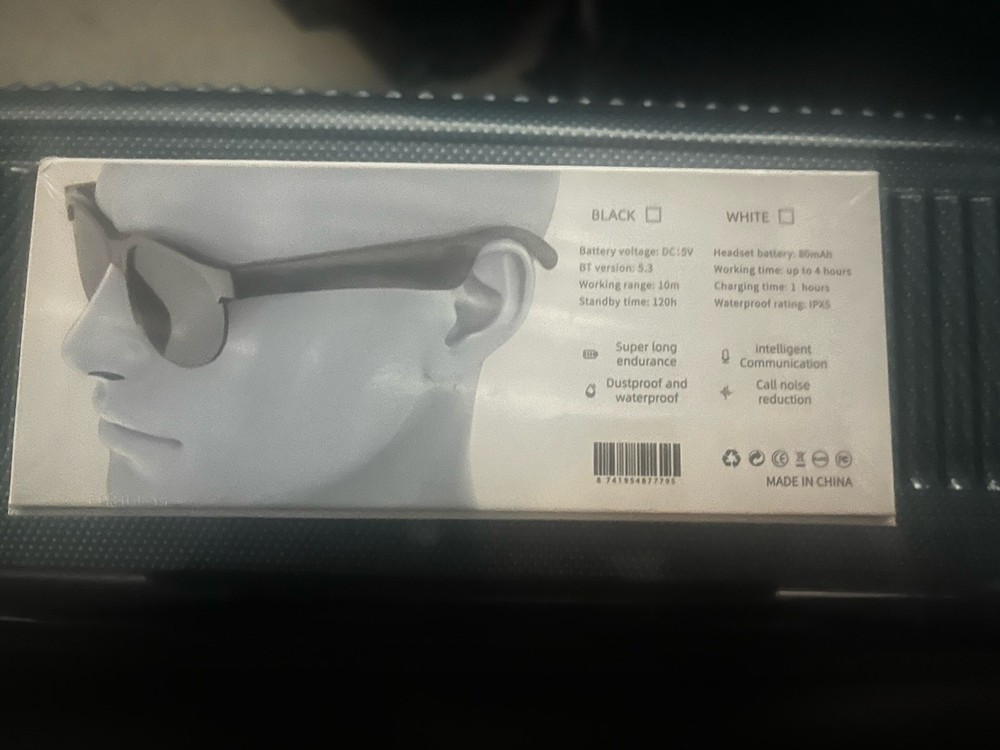 Wireless Headset Sunglasses XG88 Pro Bluetooth Unopened Package