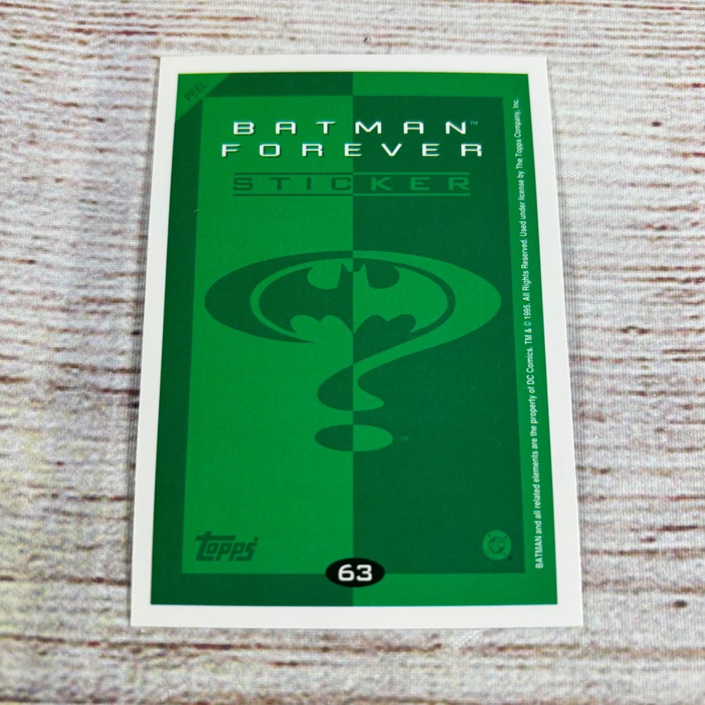 1995 Topps Batman Forever Sticker - #63 Batgrapples