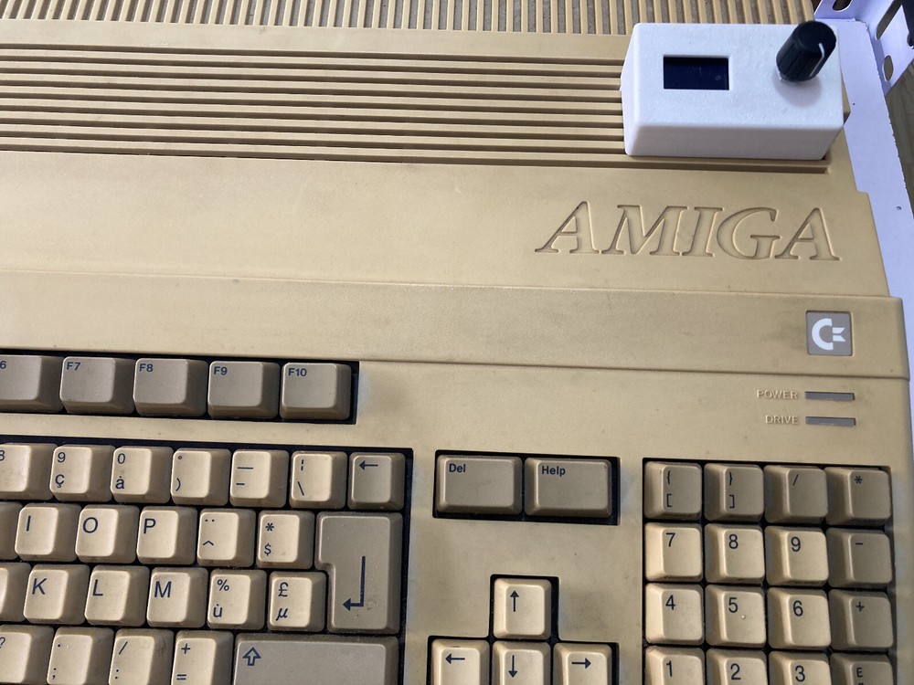 Amiga 600 Gotek USB Floppy Drive Emulator Complete Kit - Large OLED, Bracket etc