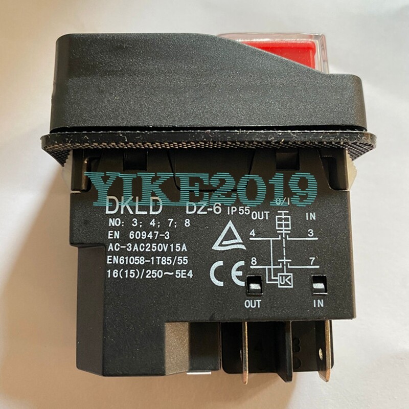 FOR DKLD waterproof switch electromagnetic switch DZ-6 4-pin start stop button