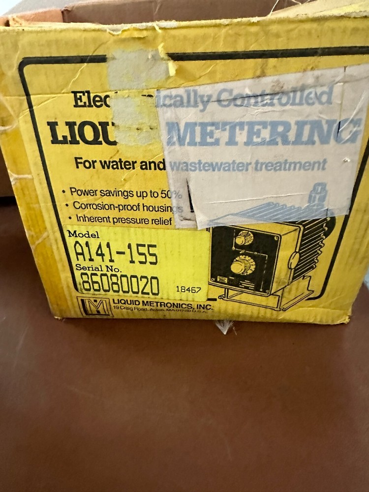 Liquid metronics model A141 Metering Pump