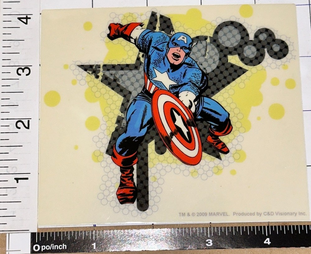 1 CAPTAIN AMERICA MARVEL COMICS  MARVEL STICKER