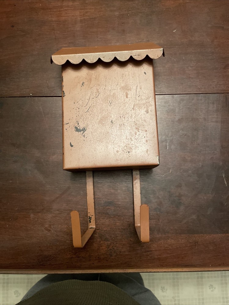 Vintage Wall Mount Mail Letter Box With Newspaper Holder