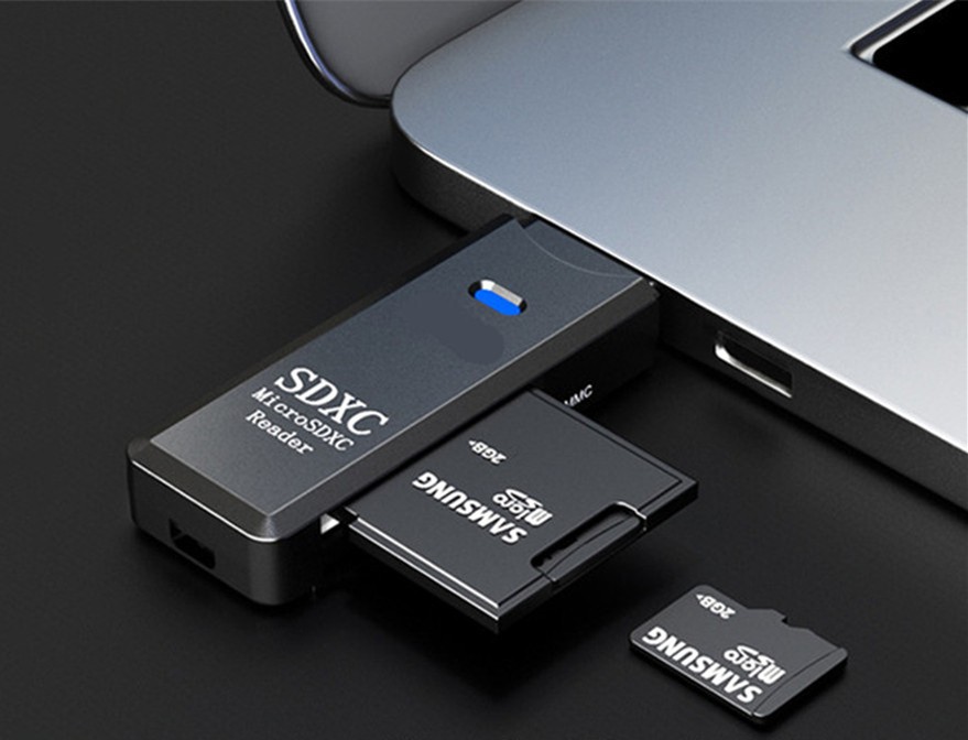 USB3.0 SD Card Reader for PC Micro SD Card to USB Adapter for Camera Memory C