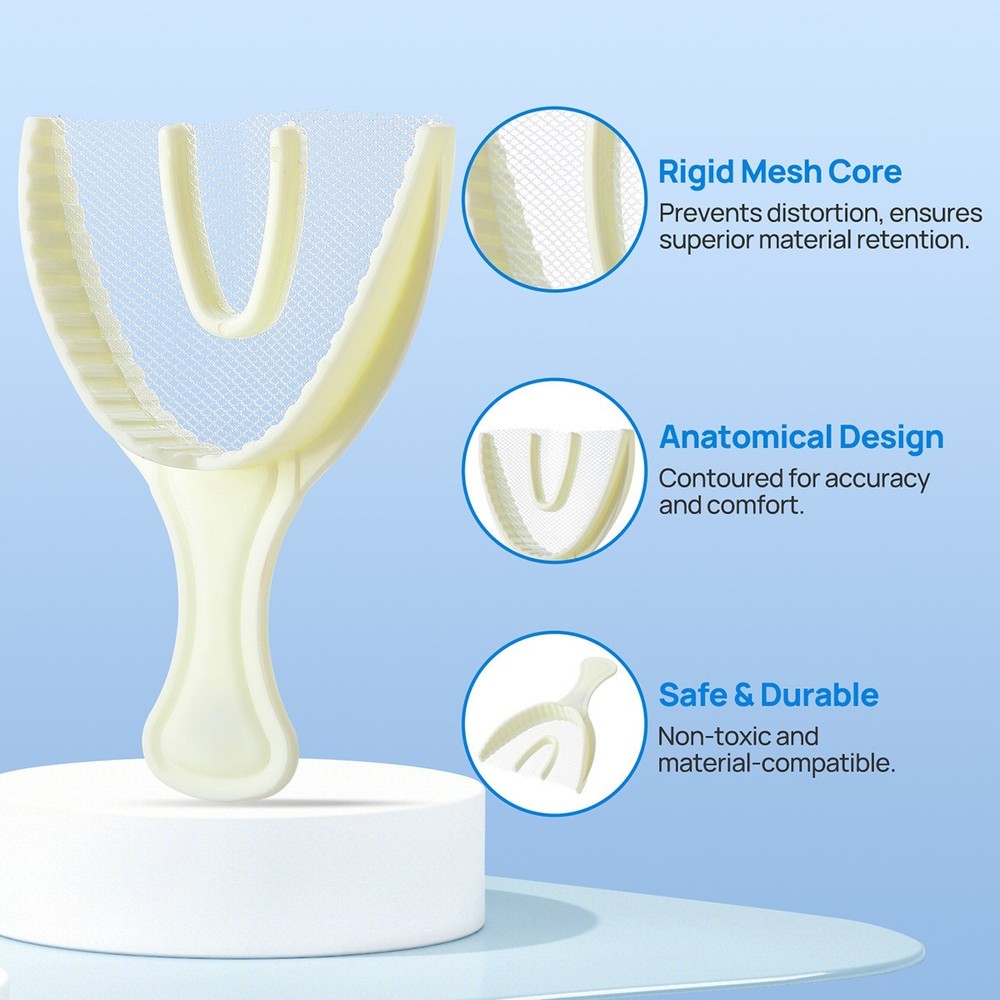 Dental Disposable Impression Triple Trays Registration Bite Trays Multi Styles
