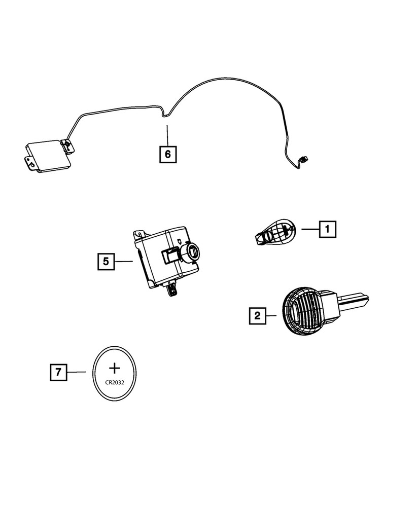 Genuine Mopar Wireless Ignition Node Receiver 68158217AB