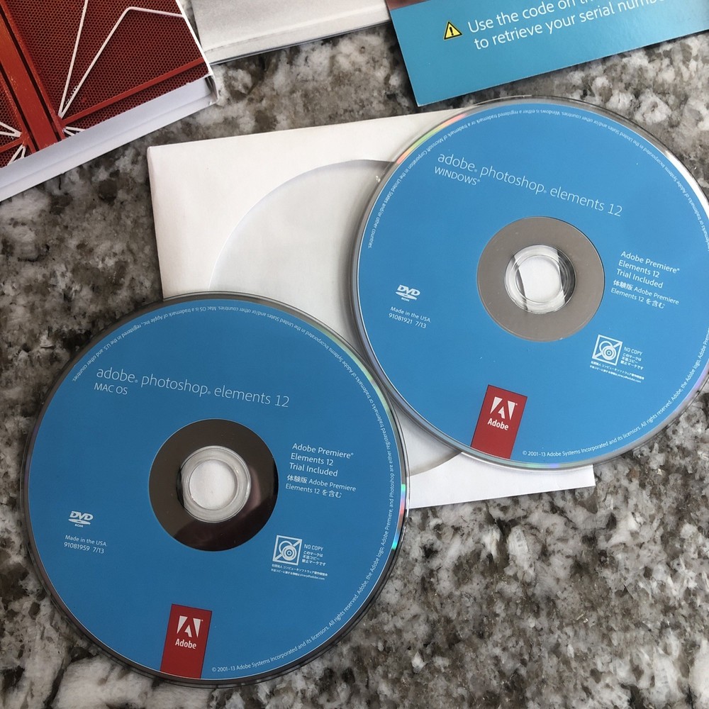 Photoshop Elements 12 Mac PC Windows Software w/ Serial Number