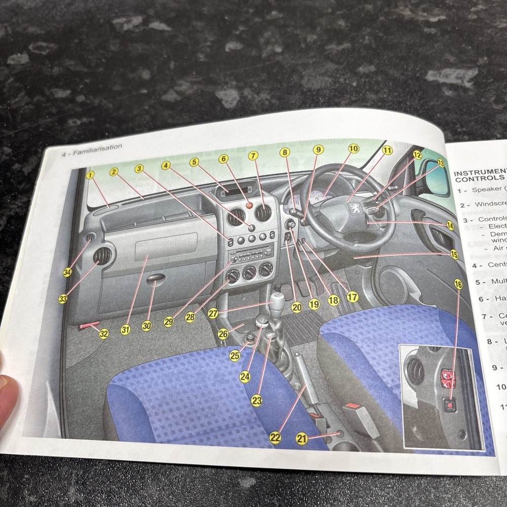 PEUGEOT PARTNER VAN Handbook
