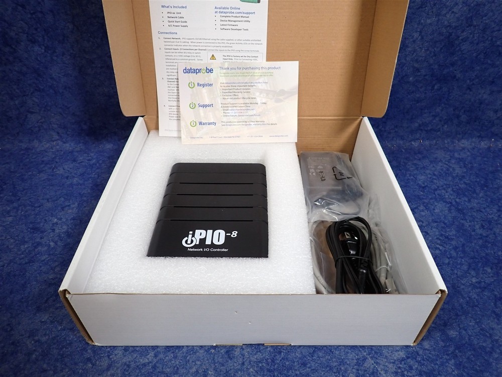 dataprobe iPIO-8 8-Port Network Relay I/O Controller (J28)