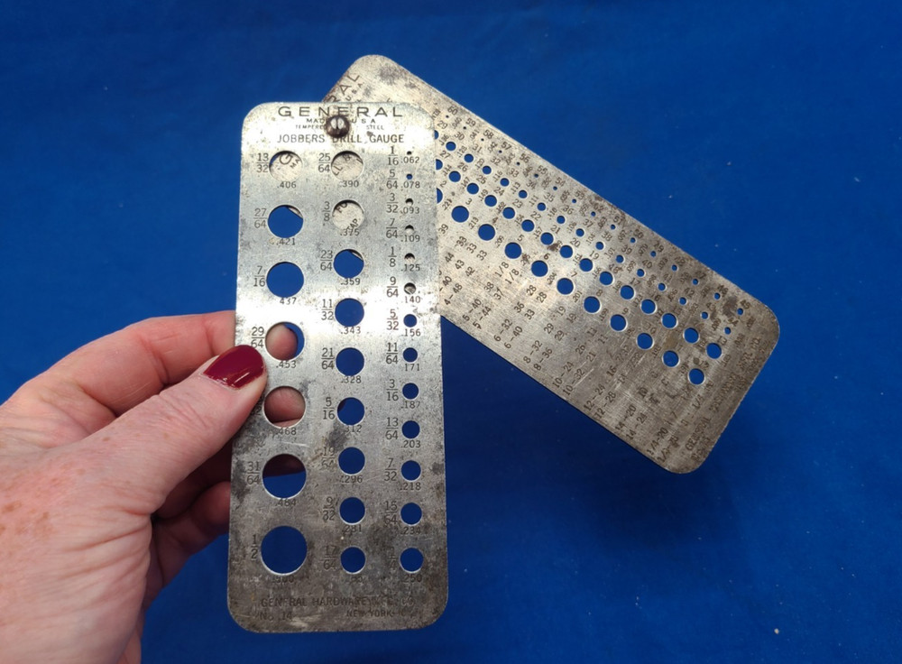 General No. 14 Jobbers Drill Gage and No, 15 Drill  & Wire Gage