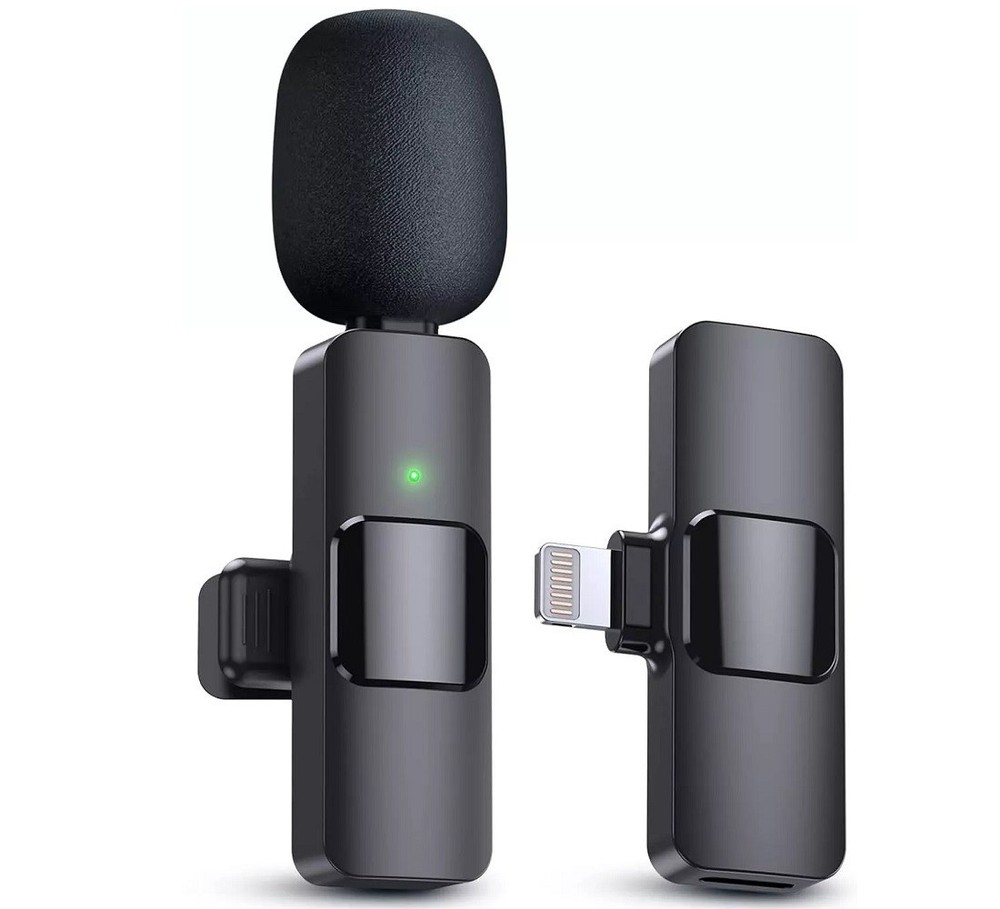 Wireless Lavalier Microphone Compatible For iPhone 11,12,13,14 Pro Max Plus Mini