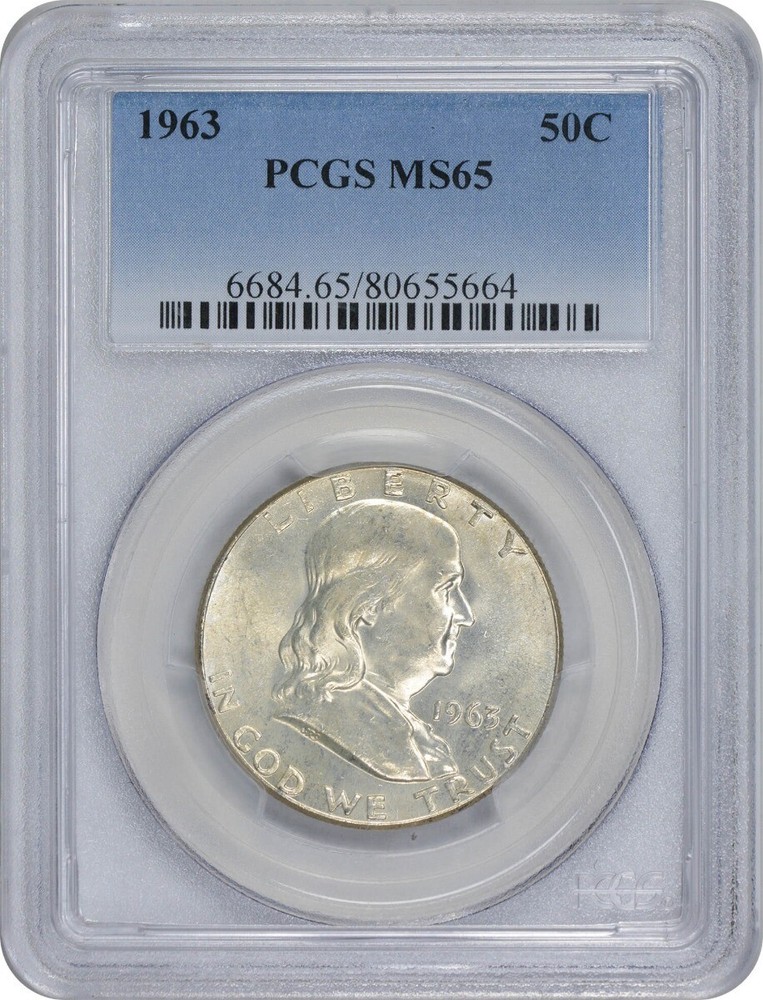1963 Franklin Half Dollar MS65 PCGS