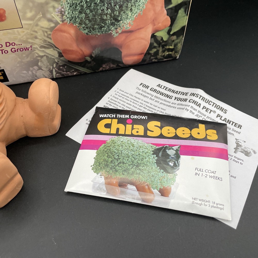 Chia Pet Gnome with Seed Pack - Decorative Pottery Planter