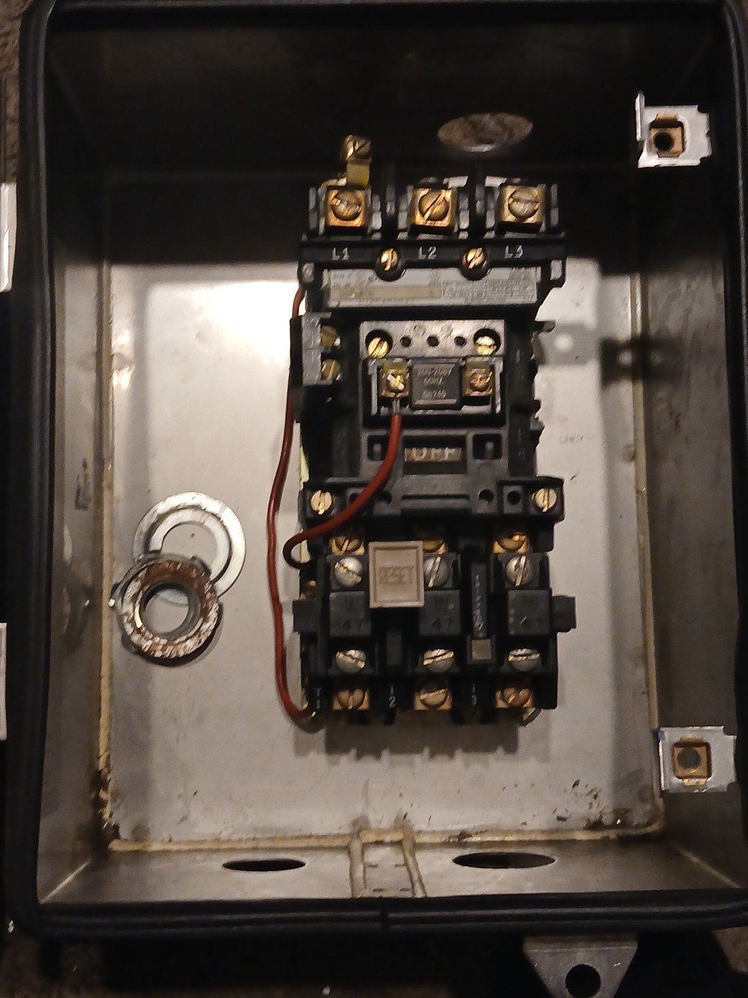 Allen Bradley 509 AOD Motor Starter Control Enclosure 30A 600V NEMA