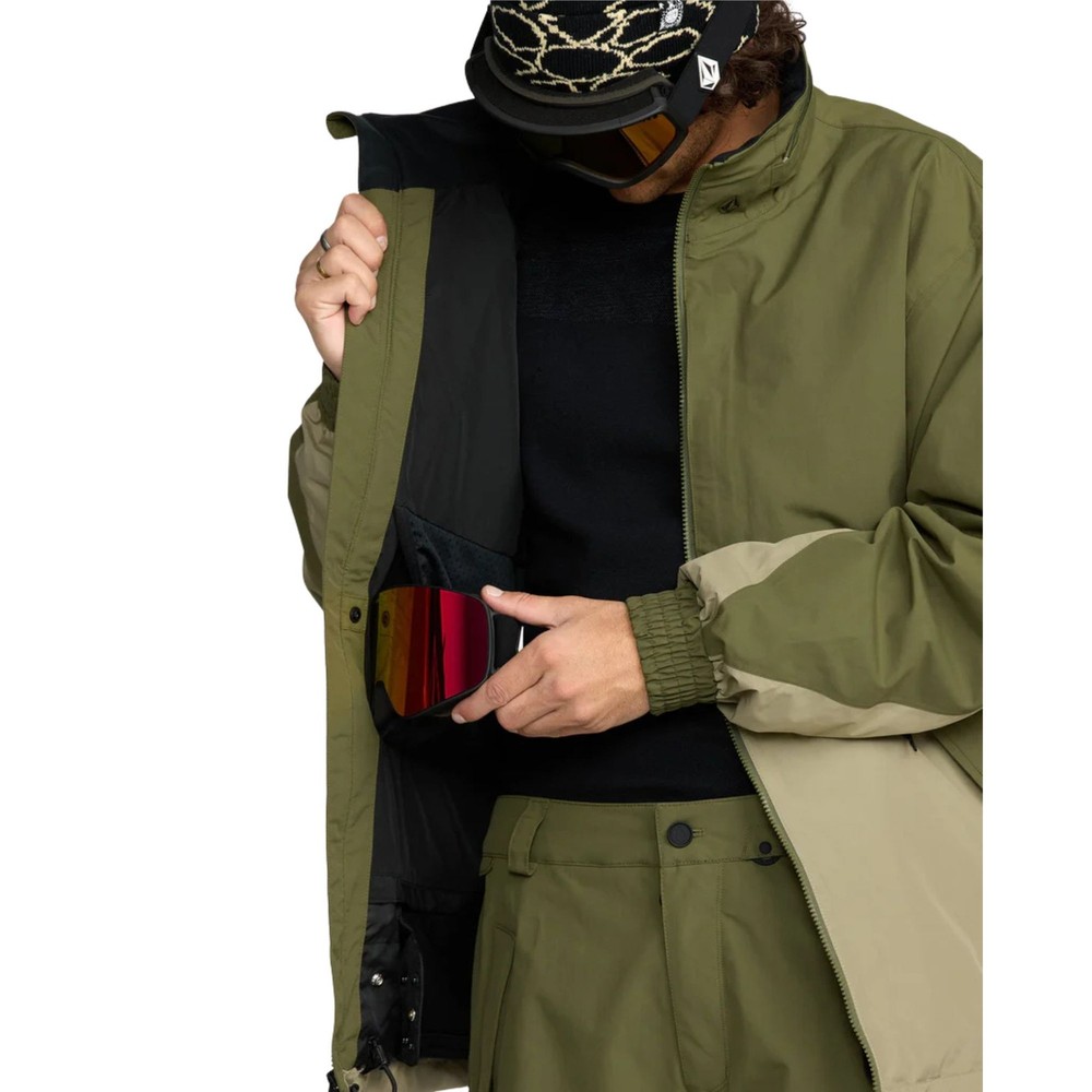 Volcom Longo Gore-Tex Men's Winter Jacket, Dark Olive, Medium