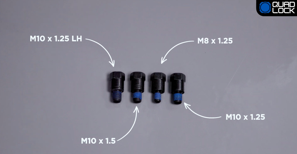 Quad Lock Mirror Stem Mount Adapter Kit