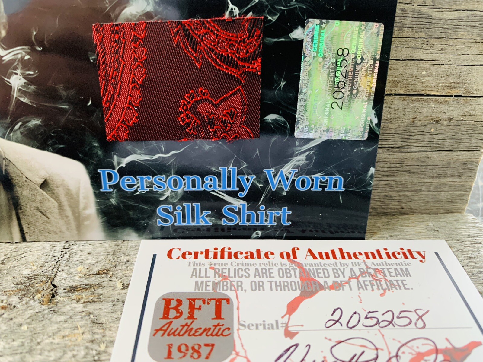 Pablo Escobar Authentic Personally Owned Shirt Remnant COA True Crime