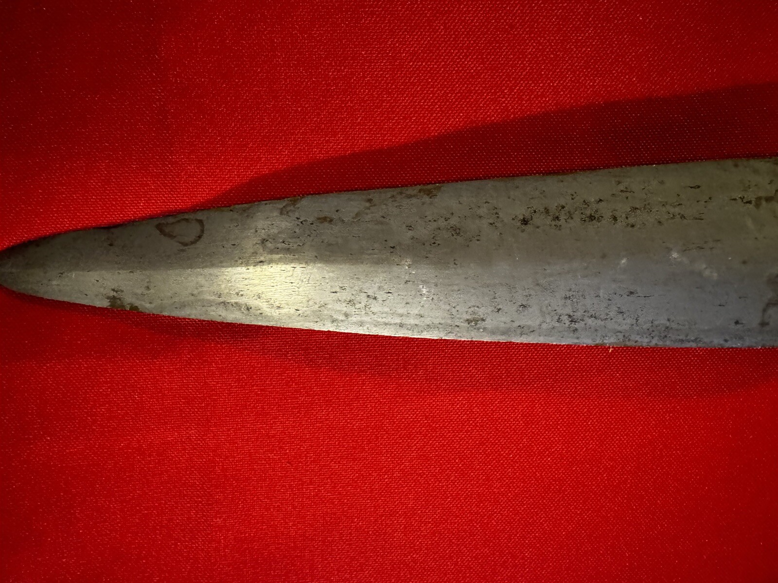 Antique19thC. S.E.Asia-Damascus BUDIAK-HandForged Laminated Spear Head-REED Haft