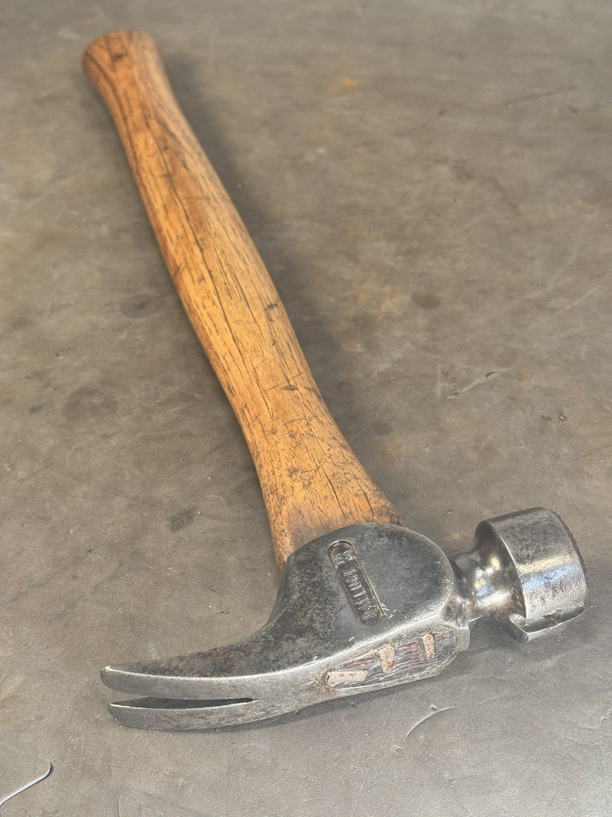 Beautiful Dalluge 21 Straight Claw Hammer Original Handle California Framer