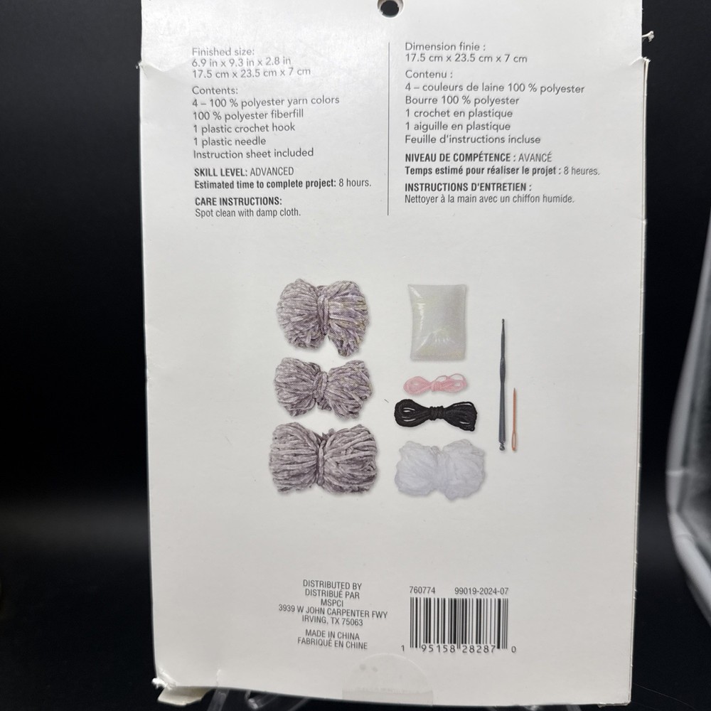 Loops & Threads Chenille Crochet Kit Bunny