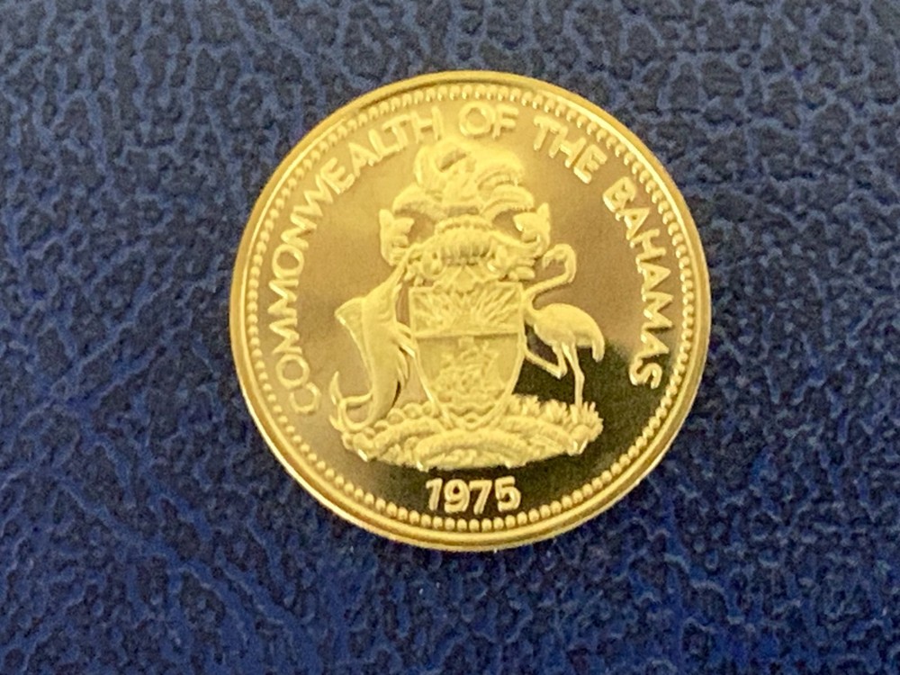 Bahamas 1975 Proof One Cent-Uncirculated