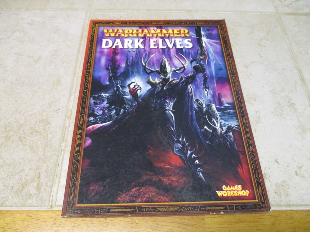 Warhammer Classic Dark Elves Elf Army Book Codex 2001  OOP RPG Supplement