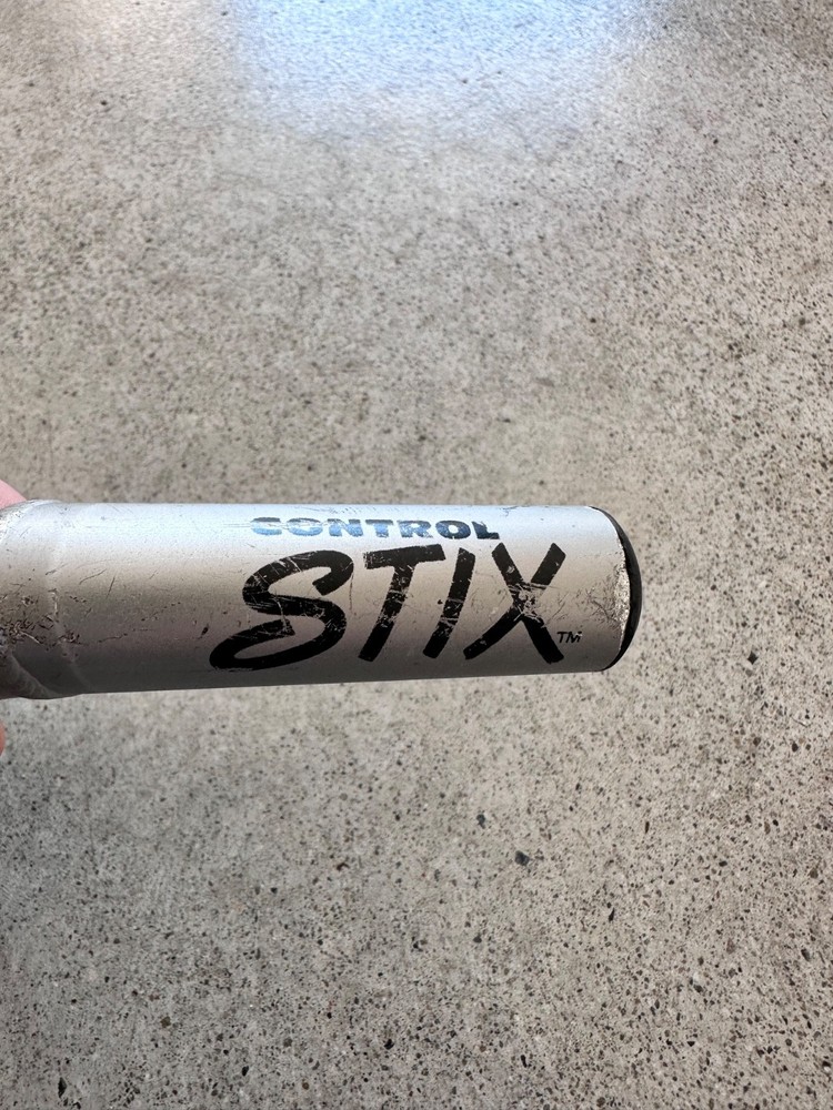 Vintage Control Tech Control Stix Silver Bar Ends Welded L-Bend - 90s MTB