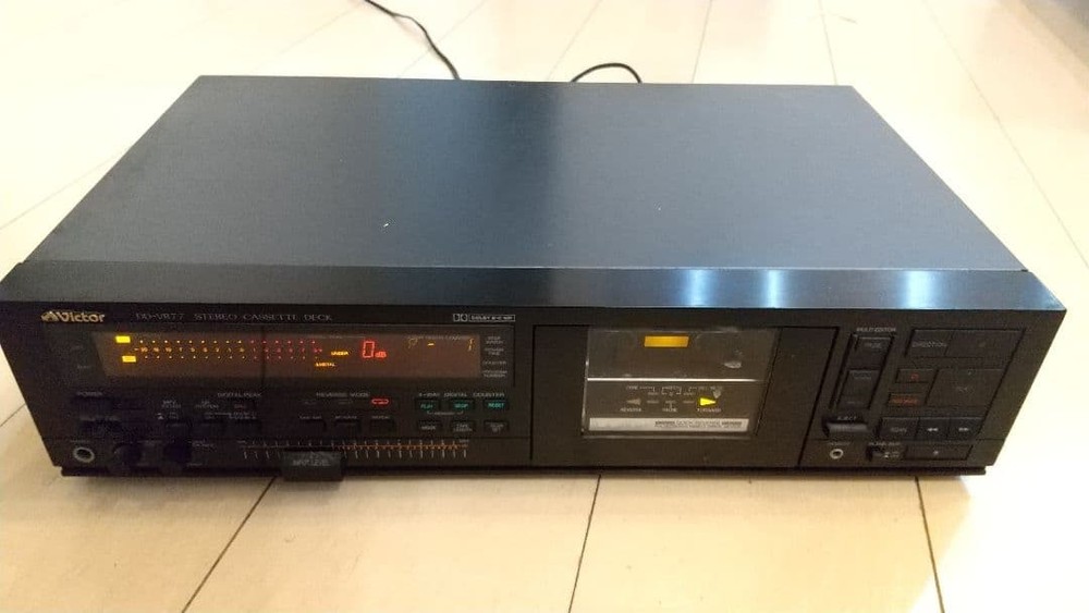 Victor DD-VR77 stereo cassette deck junk