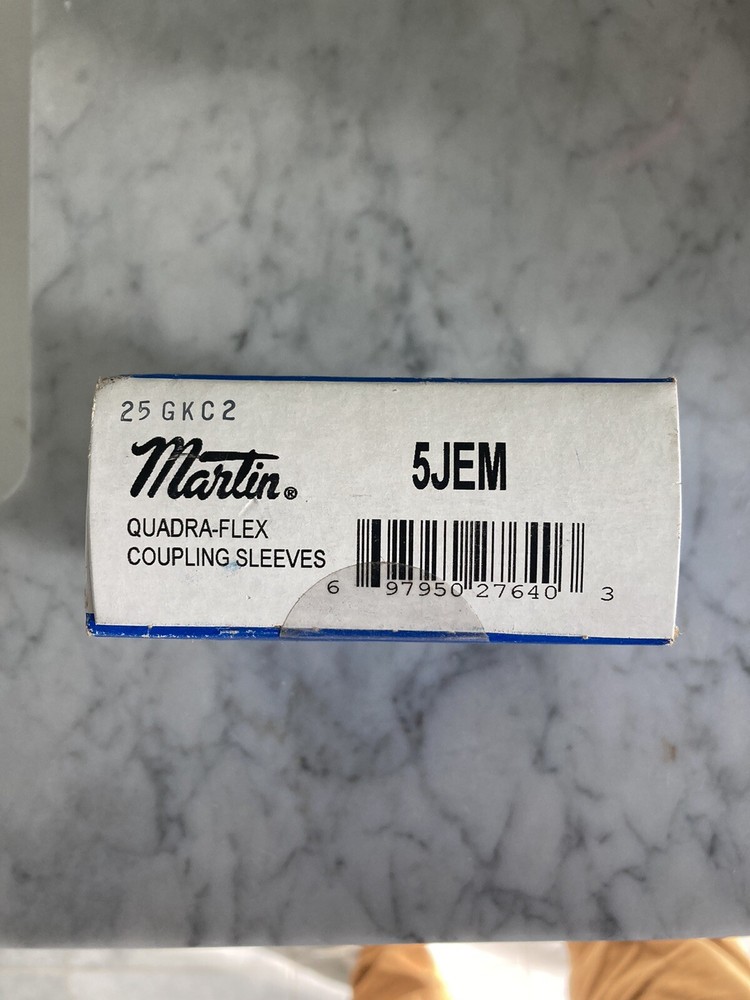 SEALED NEW MARTIN 5JEM QUADRA-FLEX COUPLING SLEEVE