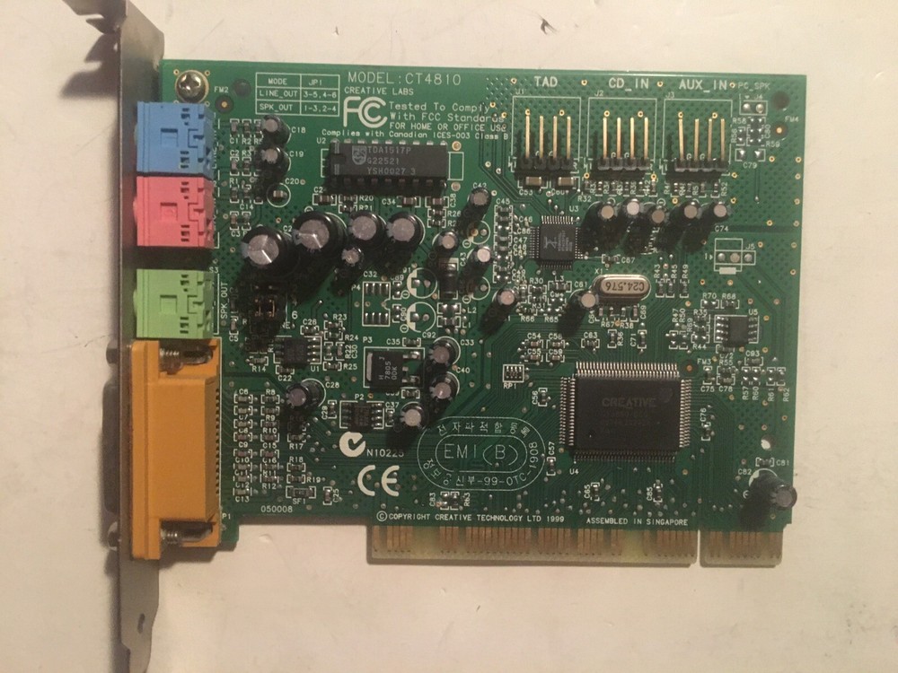 CREATIVE LABS CT4810 PCI SOUND CARD