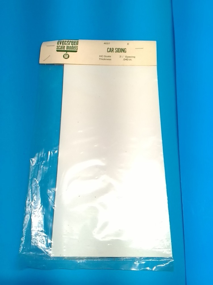 ho scale Evergreen plastic car siding sheet #4037