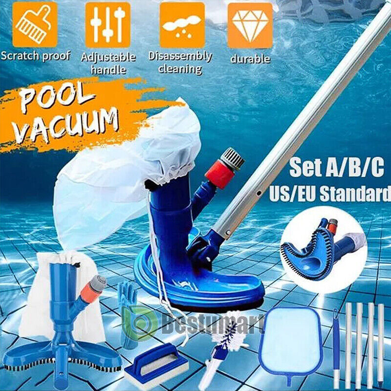 Swimming Pool Net Leaf Mesh Suction Vacuum Head Spa Clean Tool / Telescopic Pole