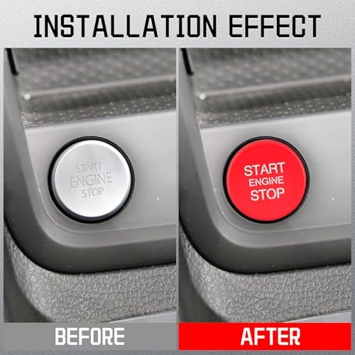 Bilisin Red Engine Start Stop Switch Button Compatible with VW for VW Golf Plus