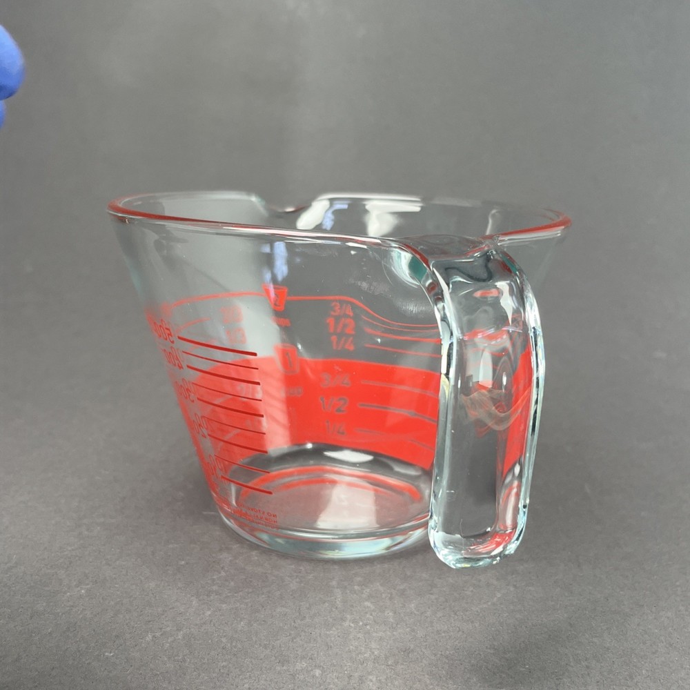PYREX Measuring, 2 Cups, 16 oz, 500 mL, Red Reverse Read Inside