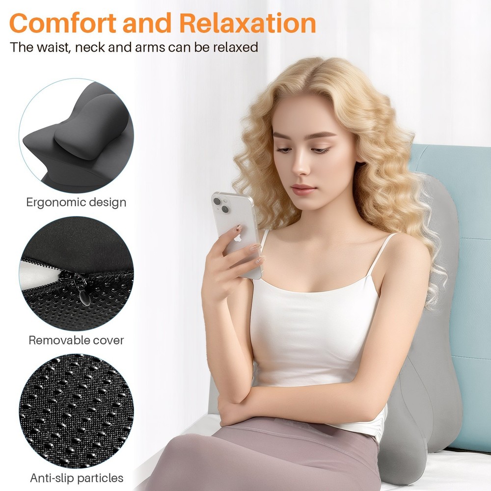 Multi-Position Wedge Pillow Memory Foam Back Lumbar Support Bed Prone Pillow