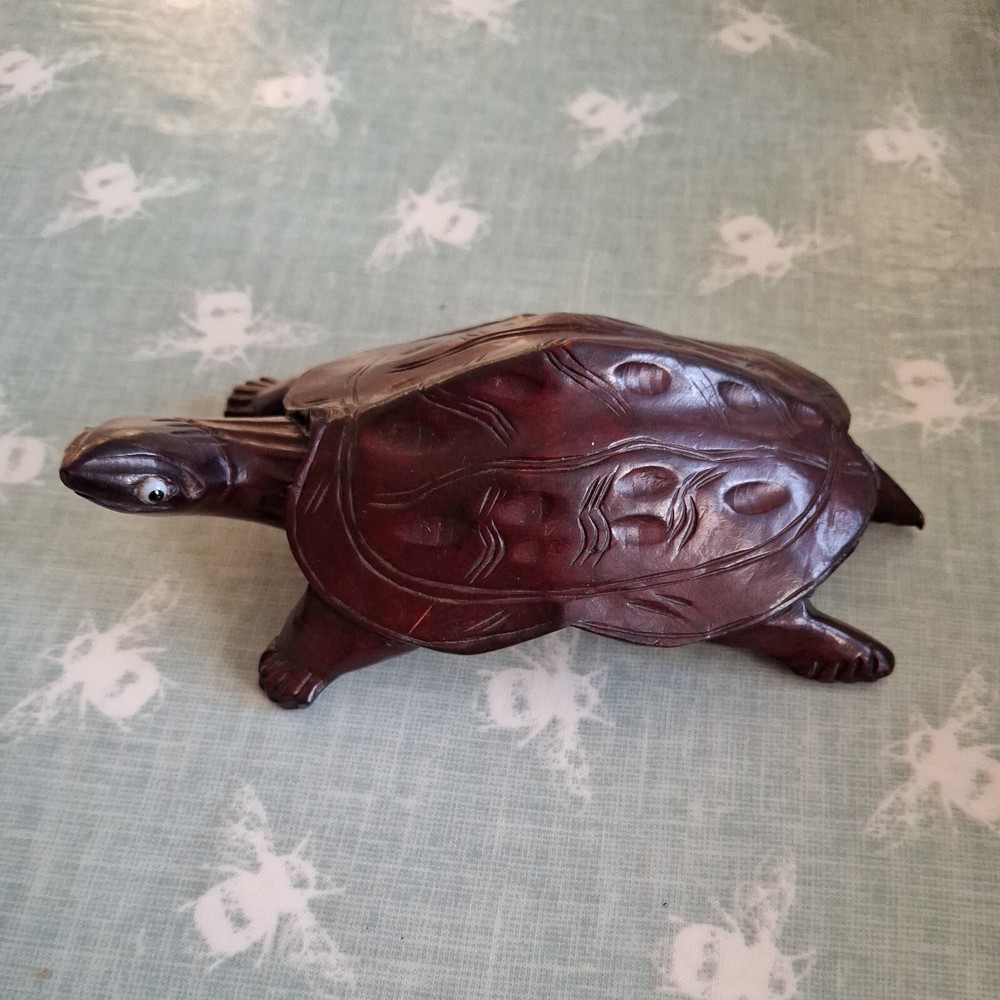 Vintage Handmade Wood Effect Terrapin